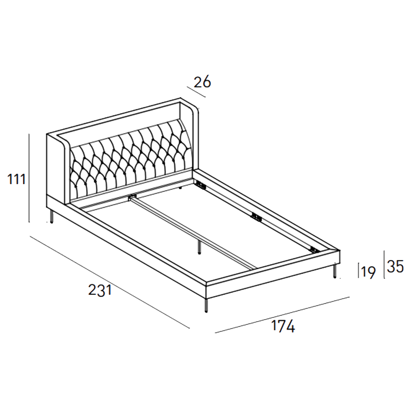 Living Divani - Lipp Bed Longho Design Palermo