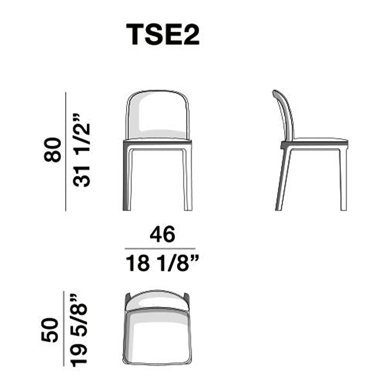 Molteni – Sedia Tea schienale imbottito Longho Design Palermo