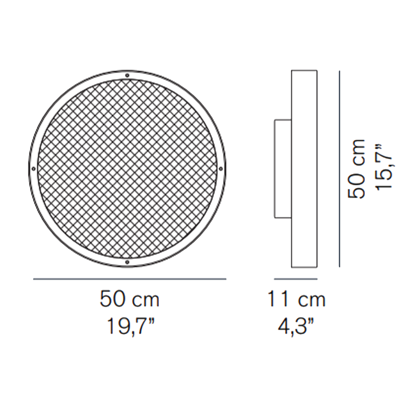 Oluce - Lampada da parete Berlin d50 Longho Design Palermo