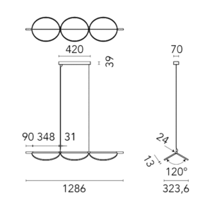 Flos Lampada Almendra S3 Longho Design Palermo