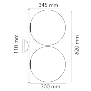 Flos Lampada da Parete IC C W2 Double Longho Design Palermo