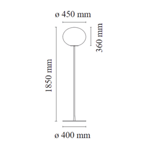 Flos Lampada da Terra Globall F3 Longho Design Palermo