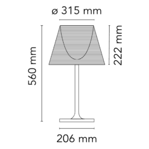 Flos Lampada da tavolo Ktribe T1 longho design palermo