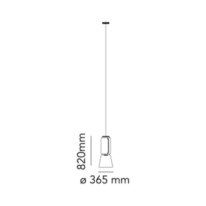 Flos Sospensione Noctambule 1 Cilindro e Cono longho design palermo