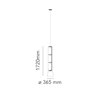 Flos Sospensione Noctambule 3 Cilindri e Cono Longho Design Palermo