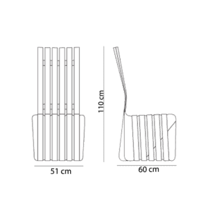 Knoll Sedia High Sticking Longho Design Palermo