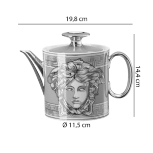 Rosenthal-Teiera-Versace-Medusa-Amplified-Arancione-Longho-Design-Palermo