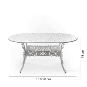 Seletti Tavolo Ovale di Alluminio Industry Collection Bianco Longho Design Palermo