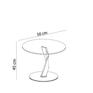 Tonelli Tavolino Bakkarat d50 h45 Longho Design Palermo