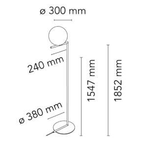 Flos - Lampada IC F 2 ottone