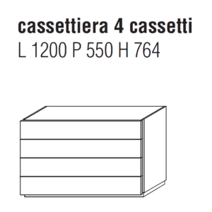 Molteni - Cassettiera 606