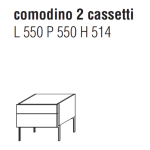 Molteni - Comodino 606