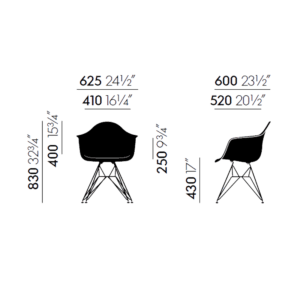 vitra Eames Plastic Chairs Dar Misure longho design palermo