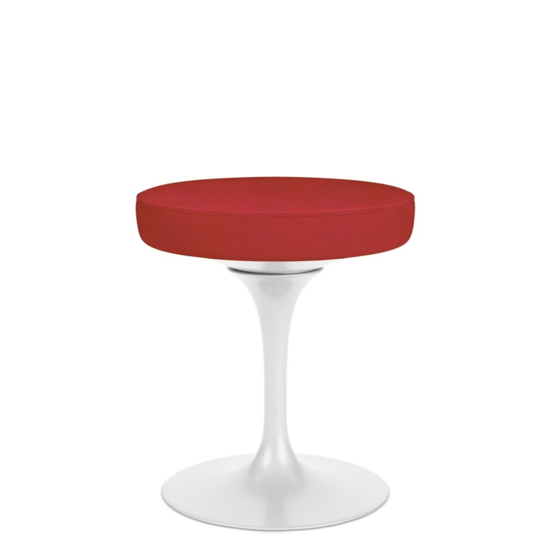 Knoll - Sgabello Tulip girevole pelle