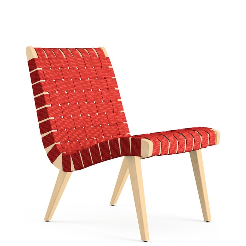 Knoll - Lounge chair Risom rosso