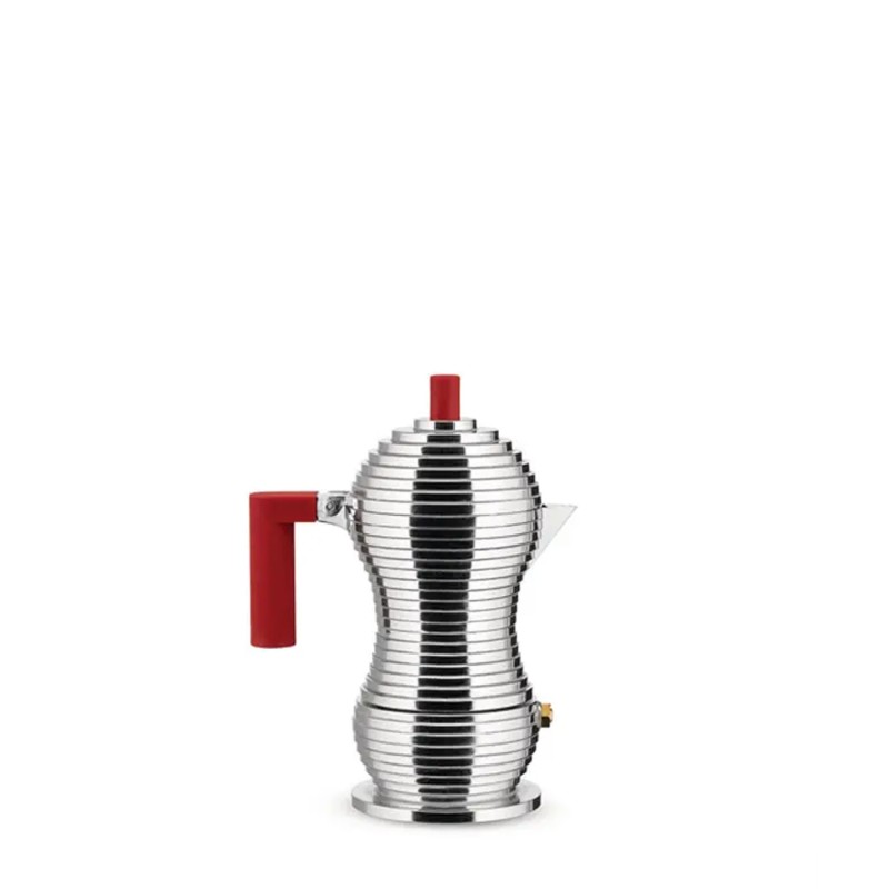 Alessi - Pulcina espresso coffee maker red