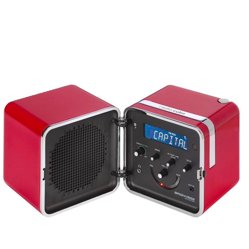 Brionvega - Cubo red radio 50°