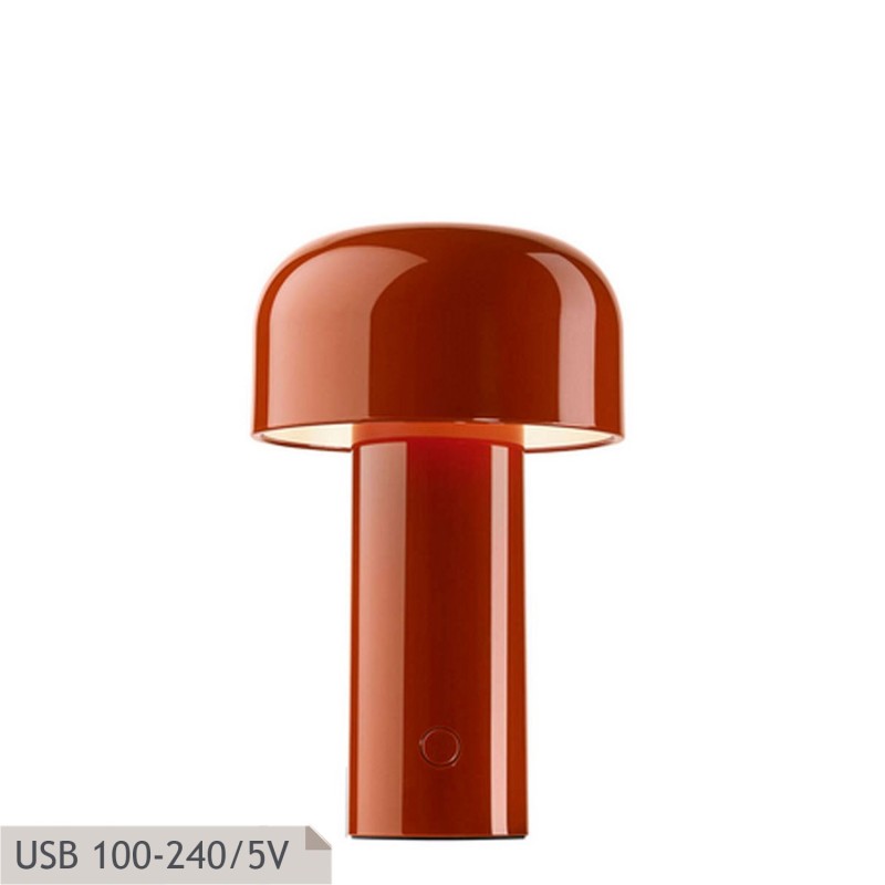 Flos - Bellhop Battery table lamp brick red