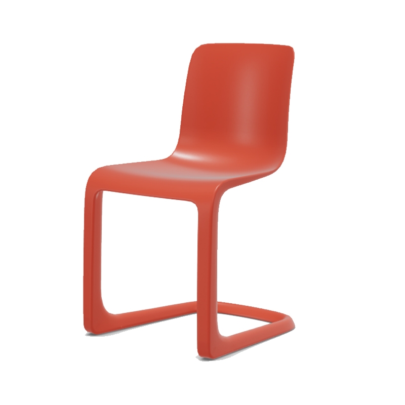 Vitra Sedia EVO-C rosso papavero longho design palermo