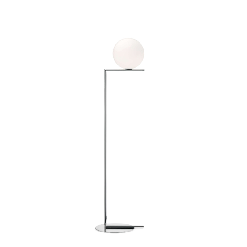 Flos Lampada da terra IC F 2 Cromo Longho Design Palermo