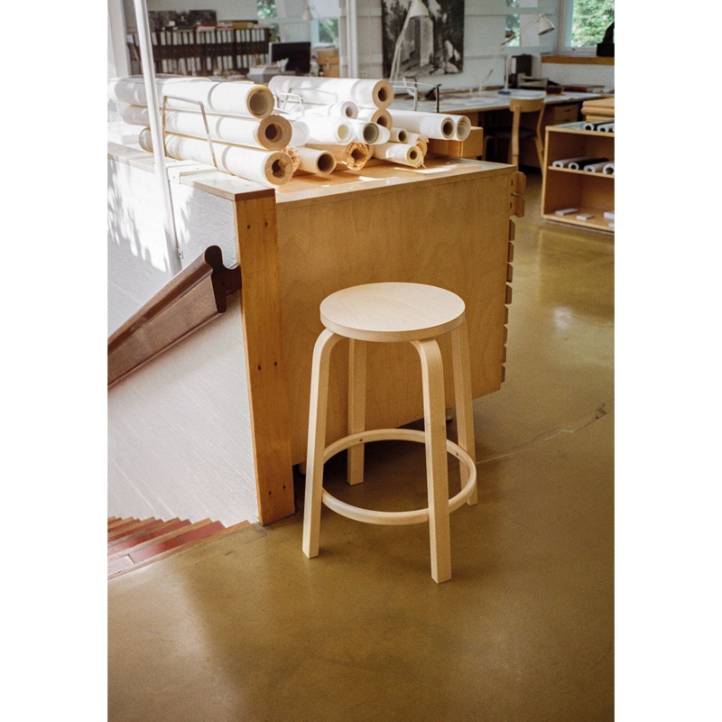 Artek - bar stool 64 h75 birch