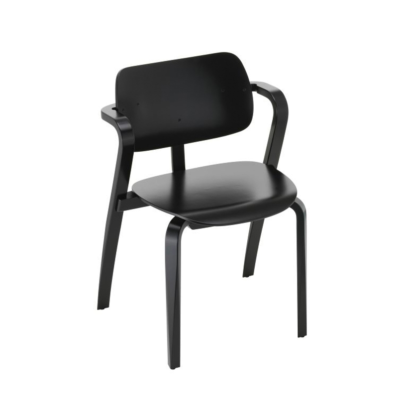 Artek Sedia Aslak laccato Nera longho design palermo