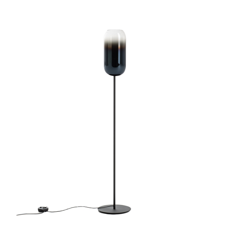 Artemide Lampada da Terra Gople Nera Blu Zaffiro PVD Longho Design Palermo