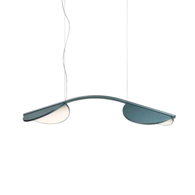 Flos Lampada Almendra S2 Arch Long Blu Baia Metallizzato Longho Design Palermo