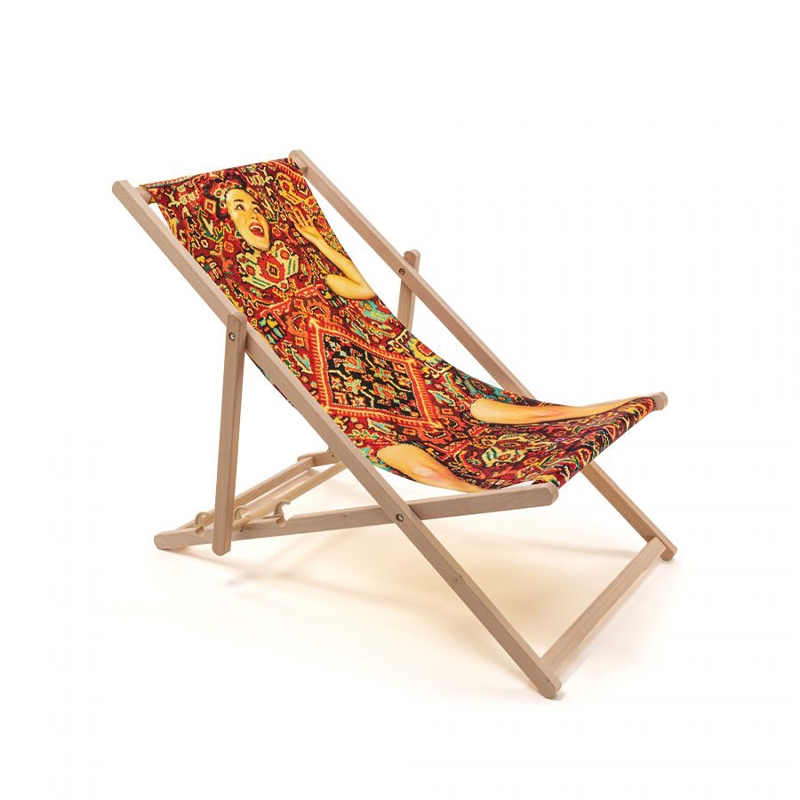 Seletti Deck Chair Lady On Carpet Longho Design Palermo 1