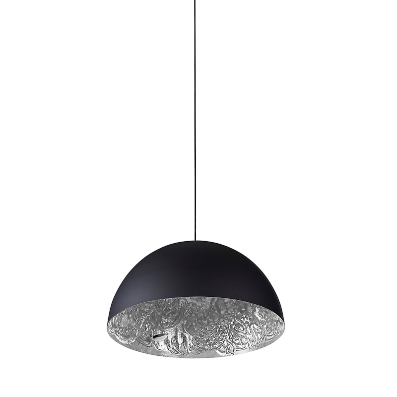 Catellani&Smith lampada da terra Stchu-Moon 02 D40 argento longho design palermo