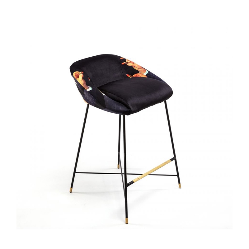 Seletti Sgabello Alto Rossetti Nero Longho Design Palermo 1