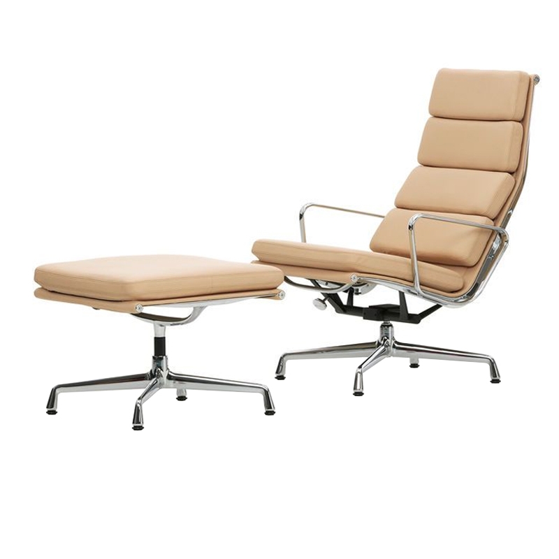Vitra Lounge Chair & Ottoman Soft Pad Chair EA 222 223 longho design palermo 0