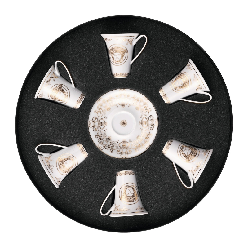 Rosenthal Set tazze espresso bordo oro Medusa Gala Gold 6 pz Longho Design Palermo 1