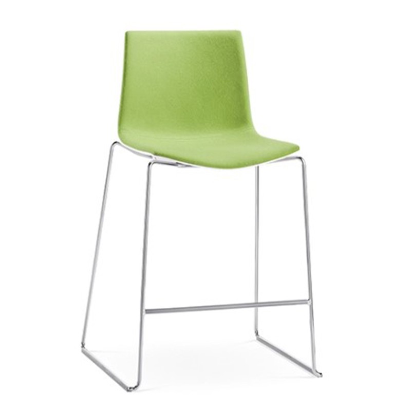 Arper - Catifa 46 polypropylene stool on sled frame H76