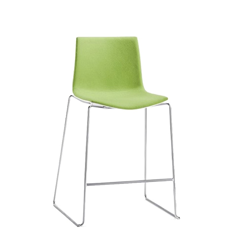 Arper - Catifa 46 polypropylene stool on sled frame H64
