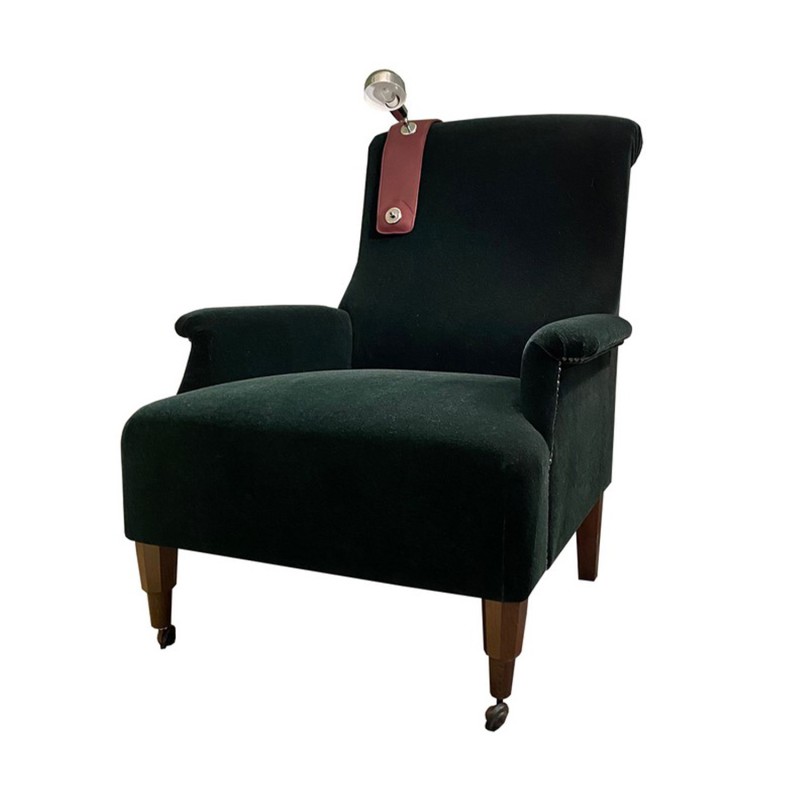 Azucena - ABCD armchair upholstered in Mohair green fabric