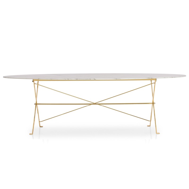 Azucena - Cavalletto 210x140 oval marble table