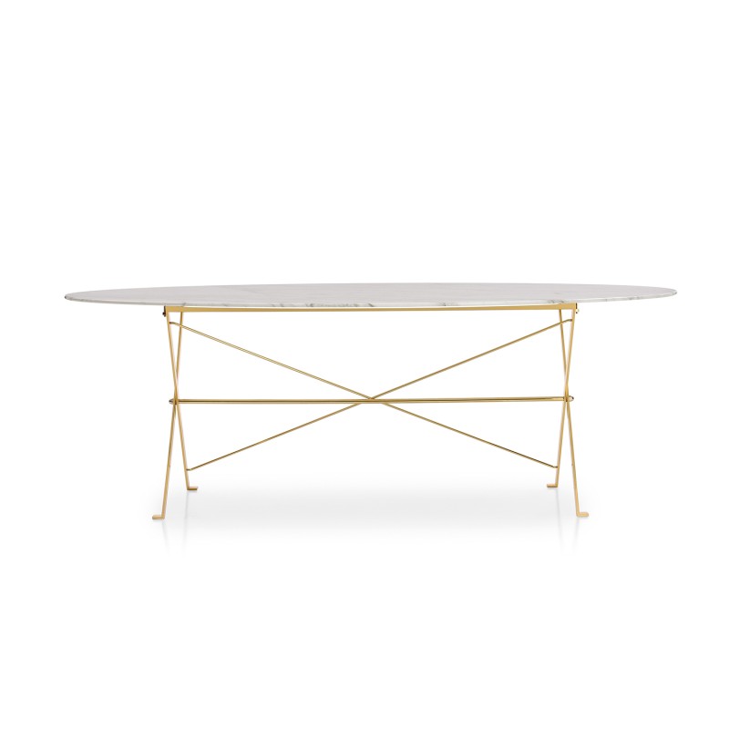 Azucena - Cavalletto 180x130 oval marble table