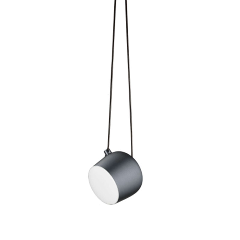 Flos - Aim Small blue steel anodized suspension lamp
