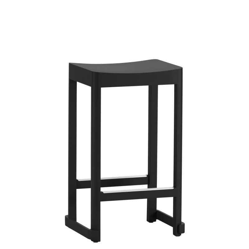 Artek - Atelier bar stool h65 beech black lacquer