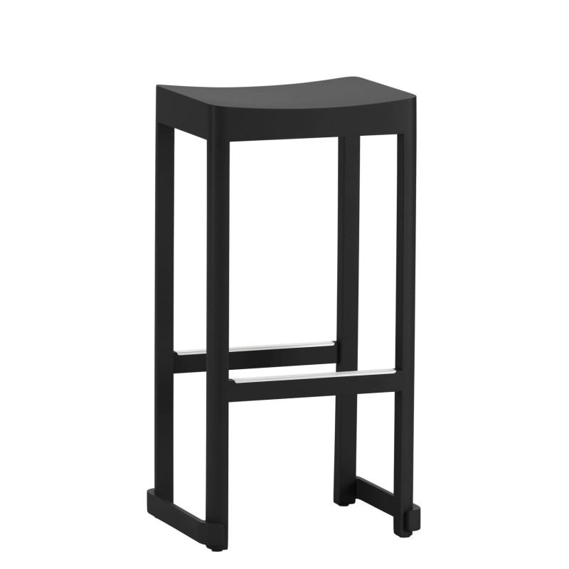 Artek - Atelier bar stool h75 beech black lacquer