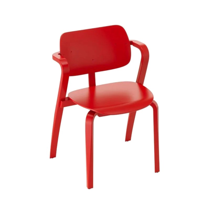 Artek - Aslak chair red lacquer