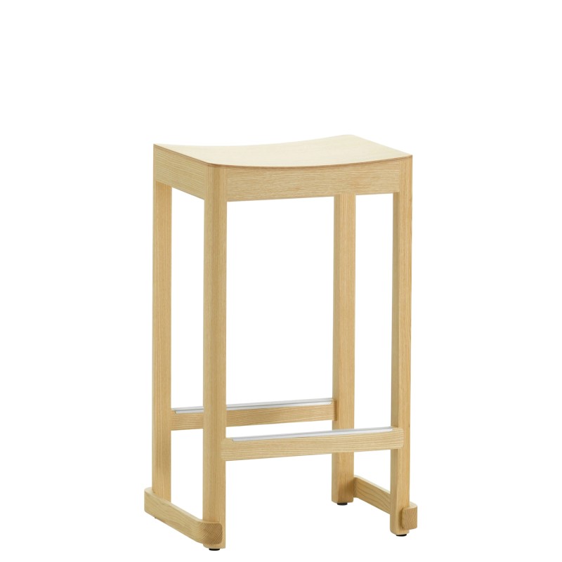 Artek - Atelier bar stool h65 ash natural lacquered