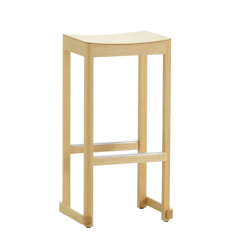 Artek - Atelier bar stool h75 ash natural lacquered