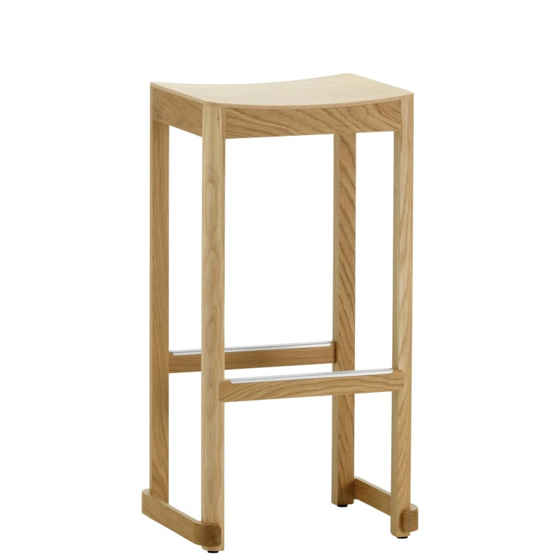 Artek - Atelier bar stool h75 oak natural lacquered