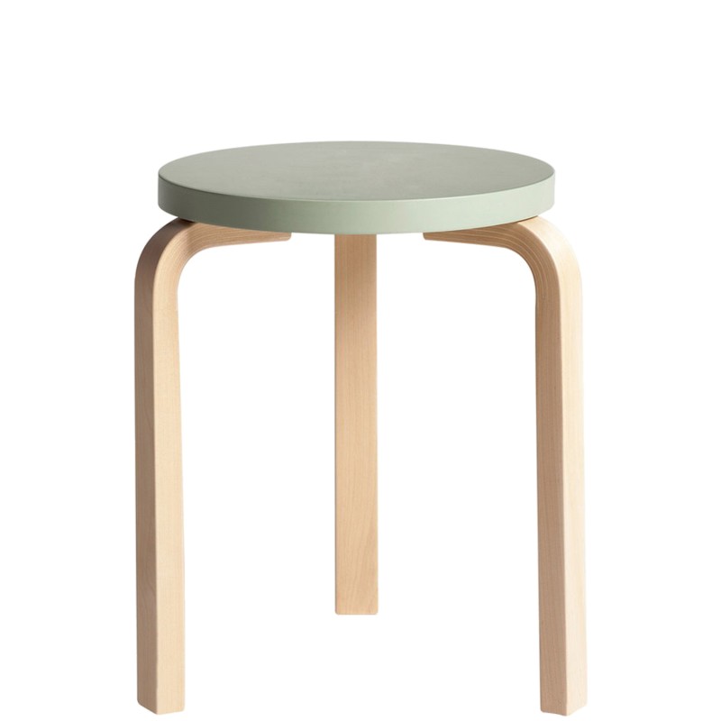 Artek Sgabello 60 Betulla laccato verde longho design palermo