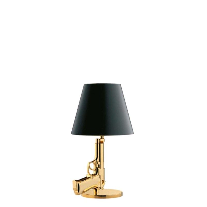 Flos Guns Bedside Gun 18K gold table lamp Longho Design Palermo