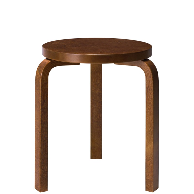 Artek - Stool 60 walnut stained birch