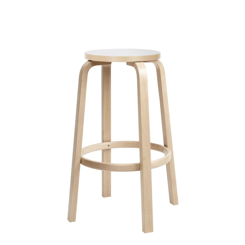 Artek - bar stool 64 h65 IKI HPL white