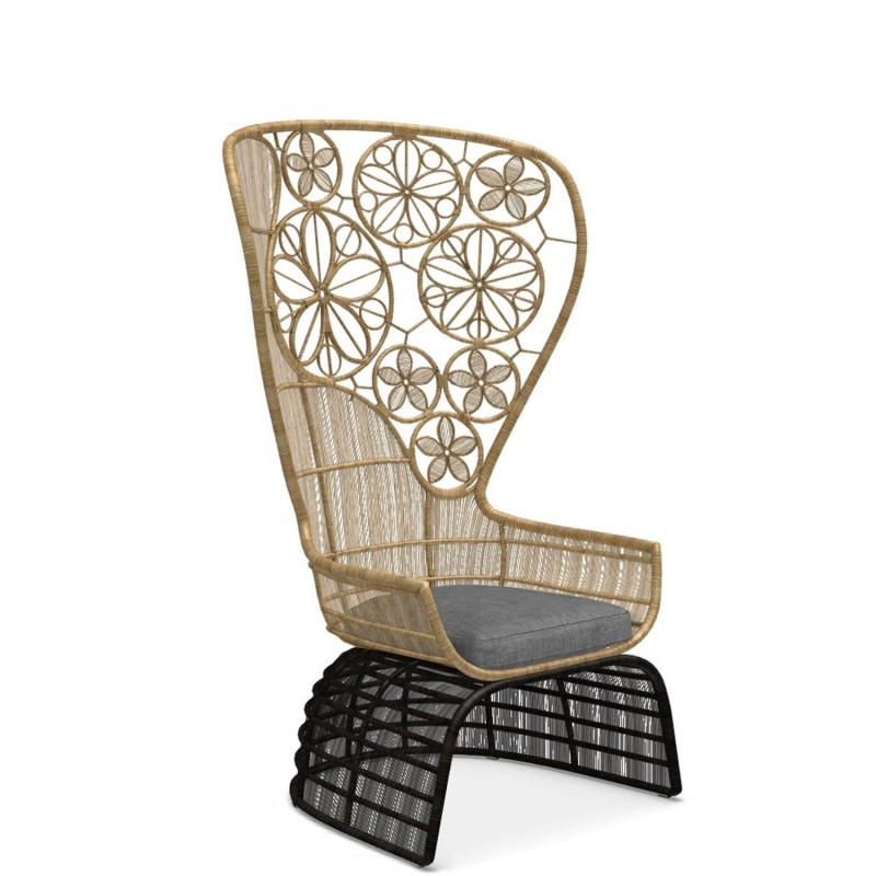 B&B Italia outdoor - Crinoline armchair with floral pattern